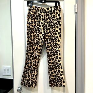 Zara Leopard Print Pants - XS